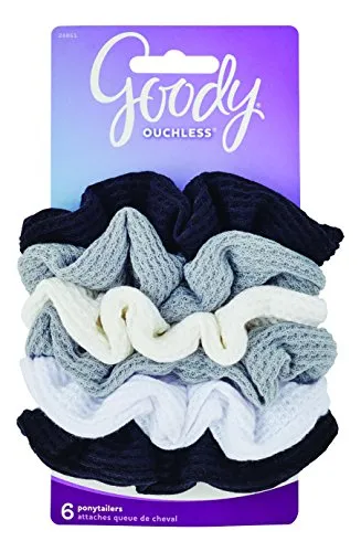 goody-ouchless-waffle-hair-scrunchies-6-piece-pack-of-2-colors-may-vary