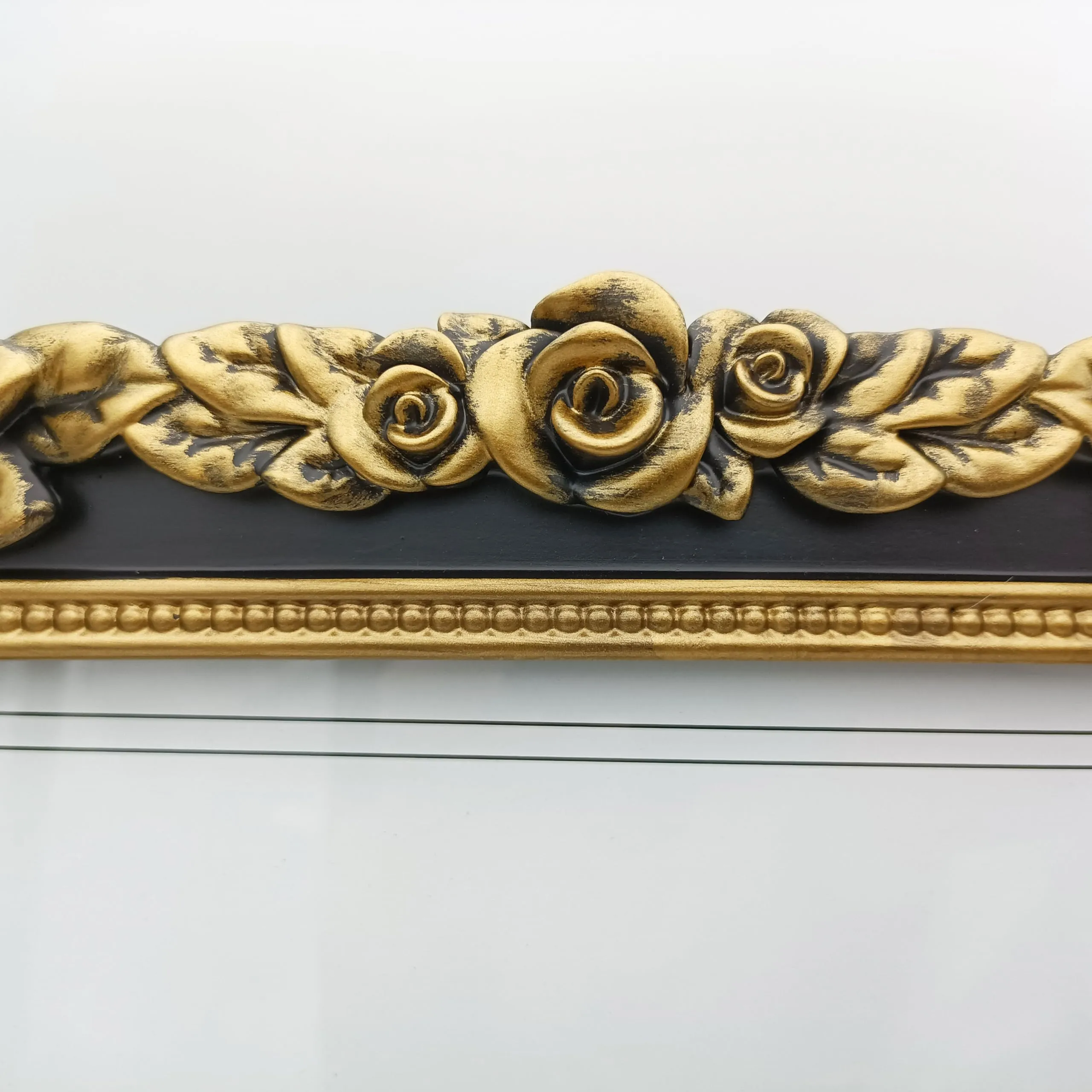 zxt-parts-8x10-picture-frame-golden-flower-black-edge-frame-resin-handmade-photo-frame-glass-panel-european-style-black-background-golden-flower