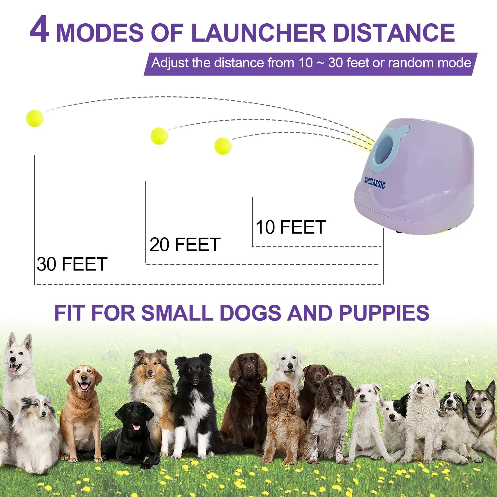 besthls-automatic-ball-launcher-for-dogs-interactive-tennis-ball-thrower-machine-for-small-medium-dogs-fetching-distance-10-30ft-6pc-balls-included-purple