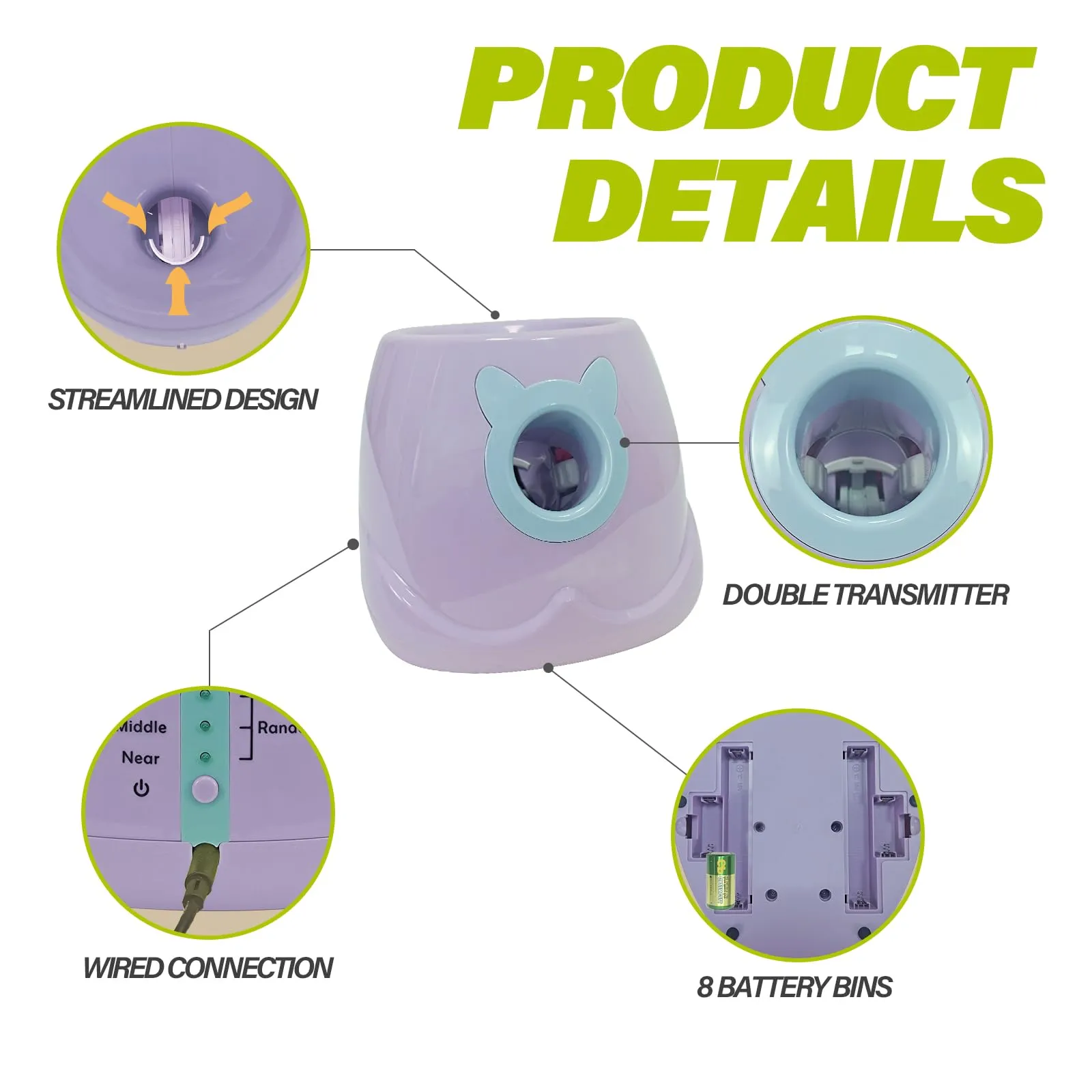 besthls-automatic-ball-launcher-for-dogs-interactive-tennis-ball-thrower-machine-for-small-medium-dogs-fetching-distance-10-30ft-6pc-balls-included-purple