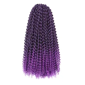 TOYOTRESS Ombre Purple Crochet Braids
