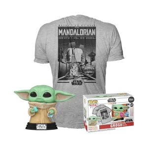 Grogu con Galletas Funko Pop y Camiseta