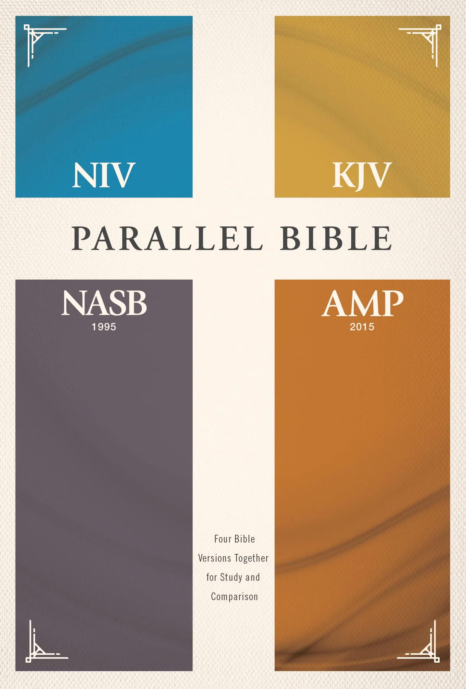 niv-kjv-nasb-amplified-parallel-bible-hardcover-four-bible-versions-together-for-study-and-comparison