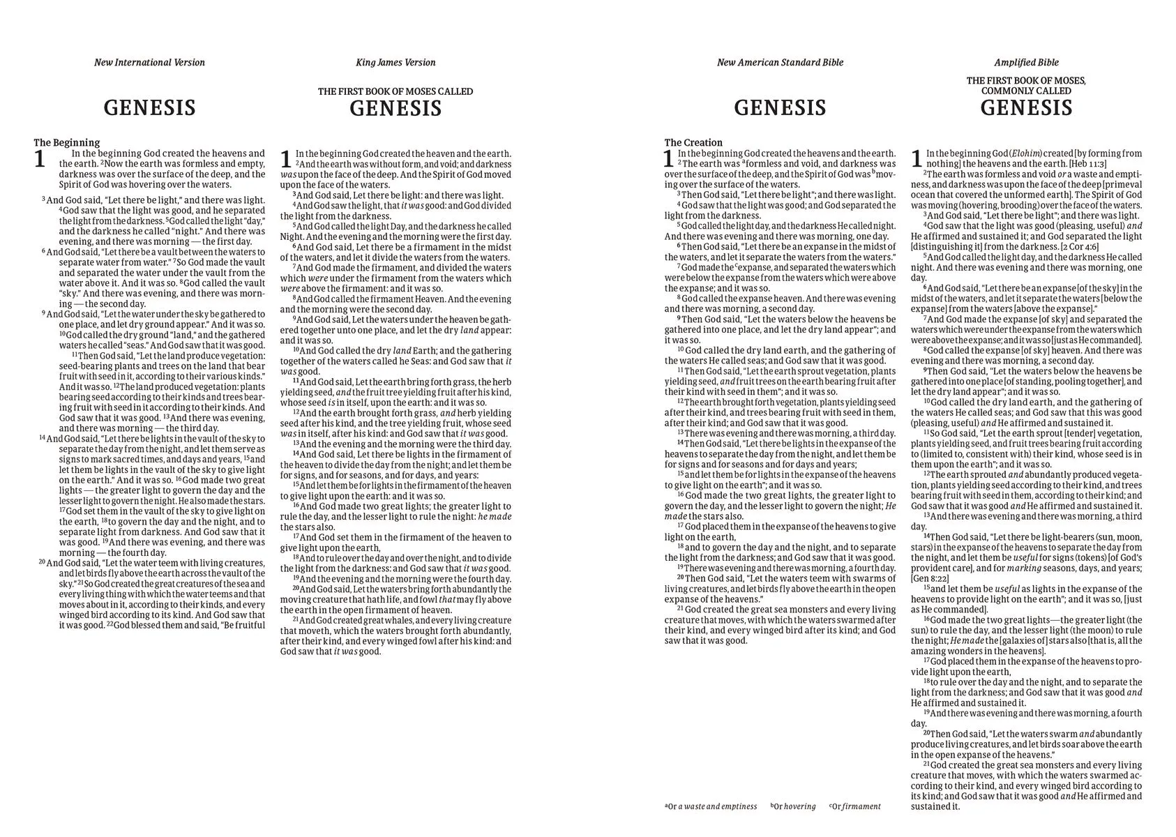 niv-kjv-nasb-amplified-parallel-bible-hardcover-four-bible-versions-together-for-study-and-comparison