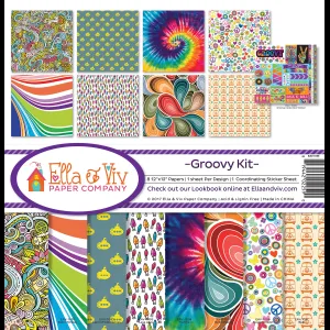 Kit de Scrapbook Groovy 12x12 de Ella & Viv