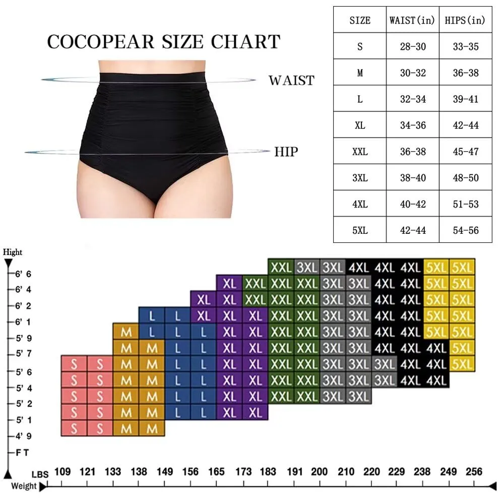 cocopear-women-s-ruched-high-waisted-bikini-bottom-retro-vintage-swim-short-tankinis