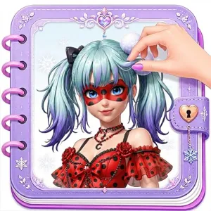Queen Diary Paper Doll