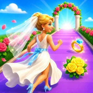 Wedding Runner Dress Race