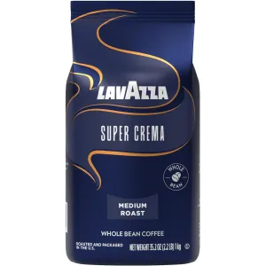 Lavazza Super Crema Kaffe - Hele bønner