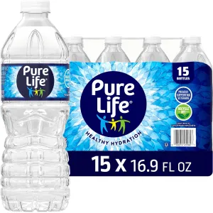 Pure Life Purified Water 16.9 oz 15 Pack