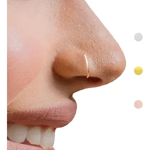 Small Gold Nose Hoop