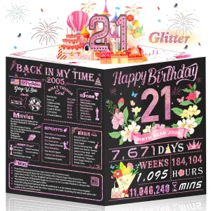 21st Birthday Pop Card