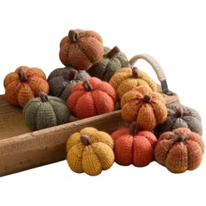 mini-knit-pumpkin-set