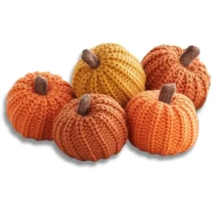 mini-knit-pumpkin-set