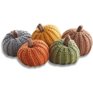 mini-knit-pumpkin-set