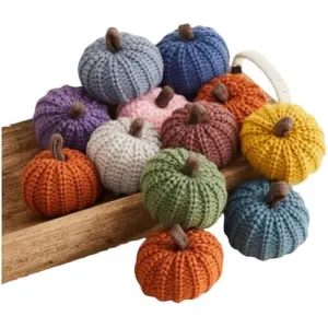mini-knit-pumpkin-set