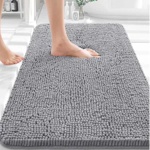 OLANLY Chenille Bath Rug