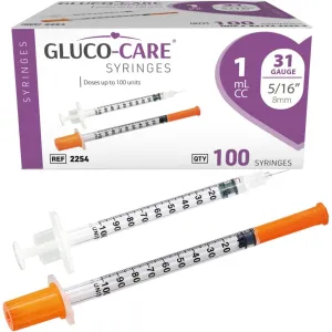 GLUCO-CARE 1ml 注射器