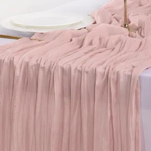 pink-cheesecloth-runner