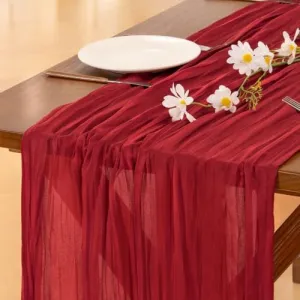 pink-cheesecloth-runner