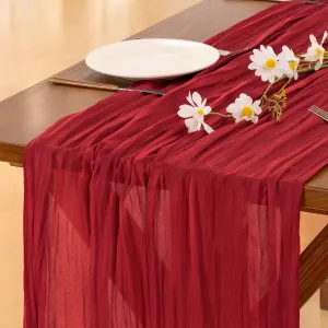 pink-cheesecloth-runner