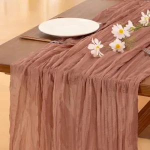 pink-cheesecloth-runner