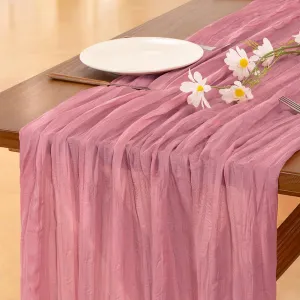 pink-cheesecloth-runner