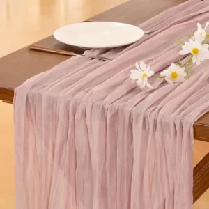 pink-cheesecloth-runner
