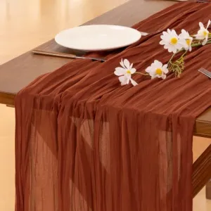 pink-cheesecloth-runner