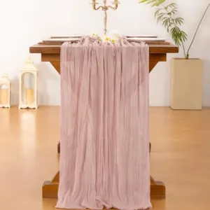 pink-cheesecloth-runner