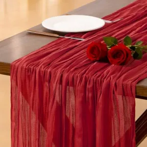pink-cheesecloth-runner