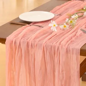 pink-cheesecloth-runner