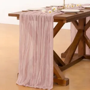 pink-cheesecloth-runner
