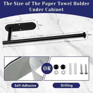 black-paper-towel-holder