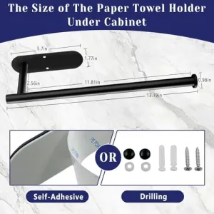 black-paper-towel-holder