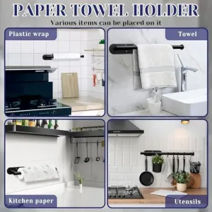 black-paper-towel-holder