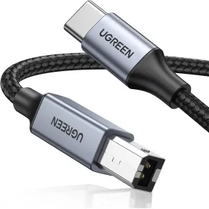 USB B to USB-C Cable