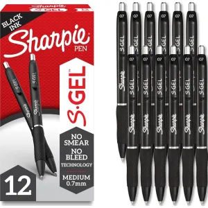 Sharpie S-Gel Black Pens