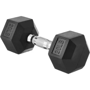 20 lb Rubber Dumbbell