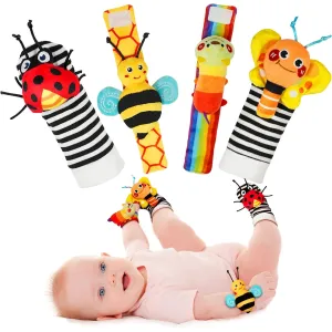 Baby Rattle Socks Set