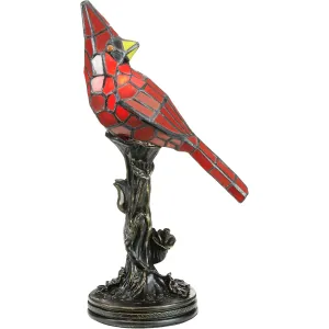 Stained Glass Bird Lamp