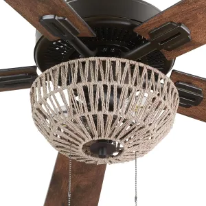 Boho Rope Ceiling Fan
