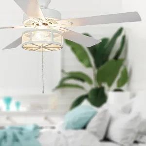 Alabaster LED Ceiling Fan