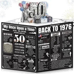 Pop-Up 50th Birthday Card