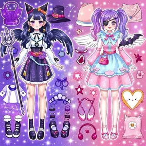 Anime Dress Up Battle: Star Idol Barbie?ute