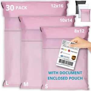 Shipping Bags 30 Pack - Poly Mails za Odeću