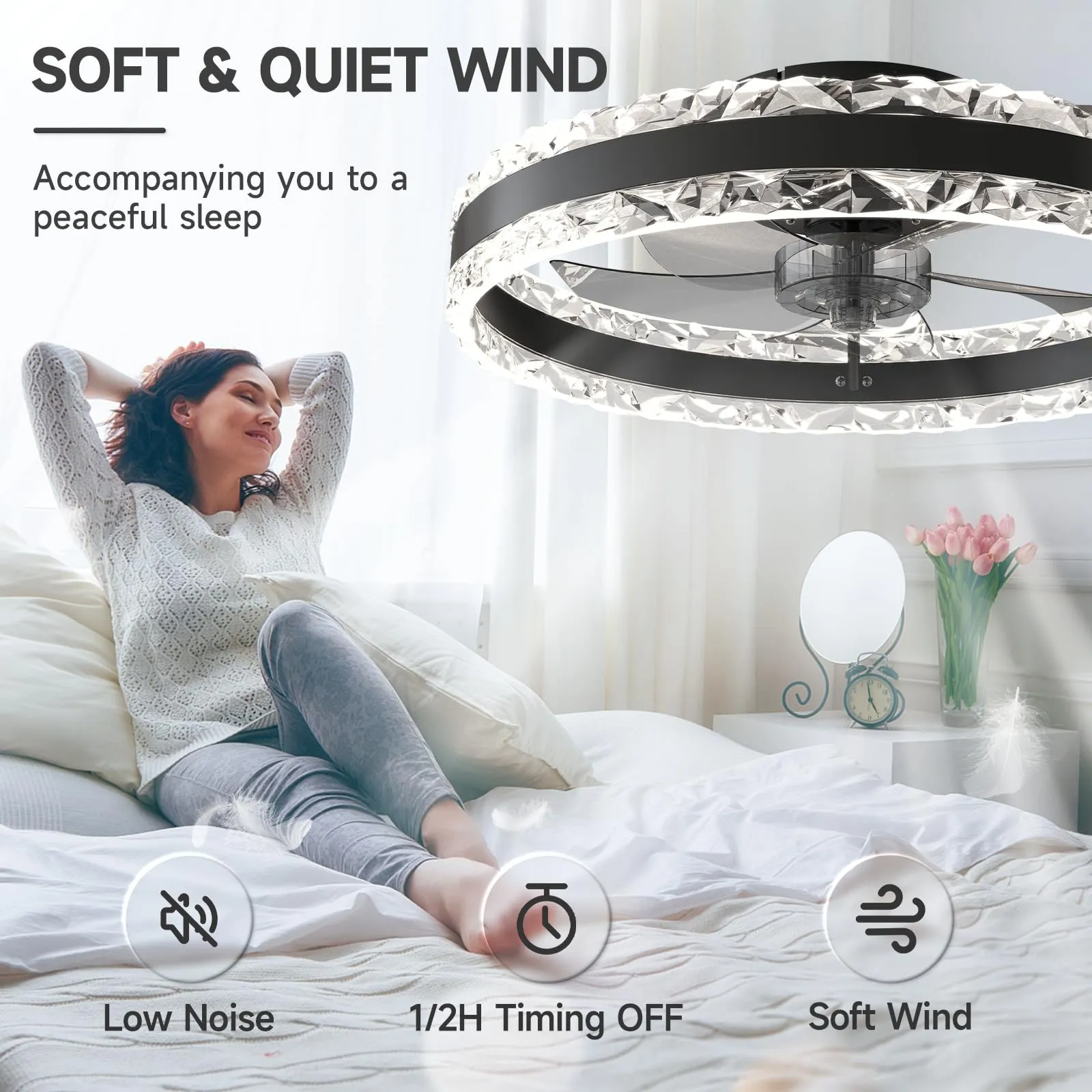 volisun-low-profile-ceiling-fans-with-light-and-remote-19-7in-fandelier-ceiling-fan-with-light-3000k-6500k-dimmable-flush-mount-led-ceiling-fan-light-black-modern-ceiling-fan-light