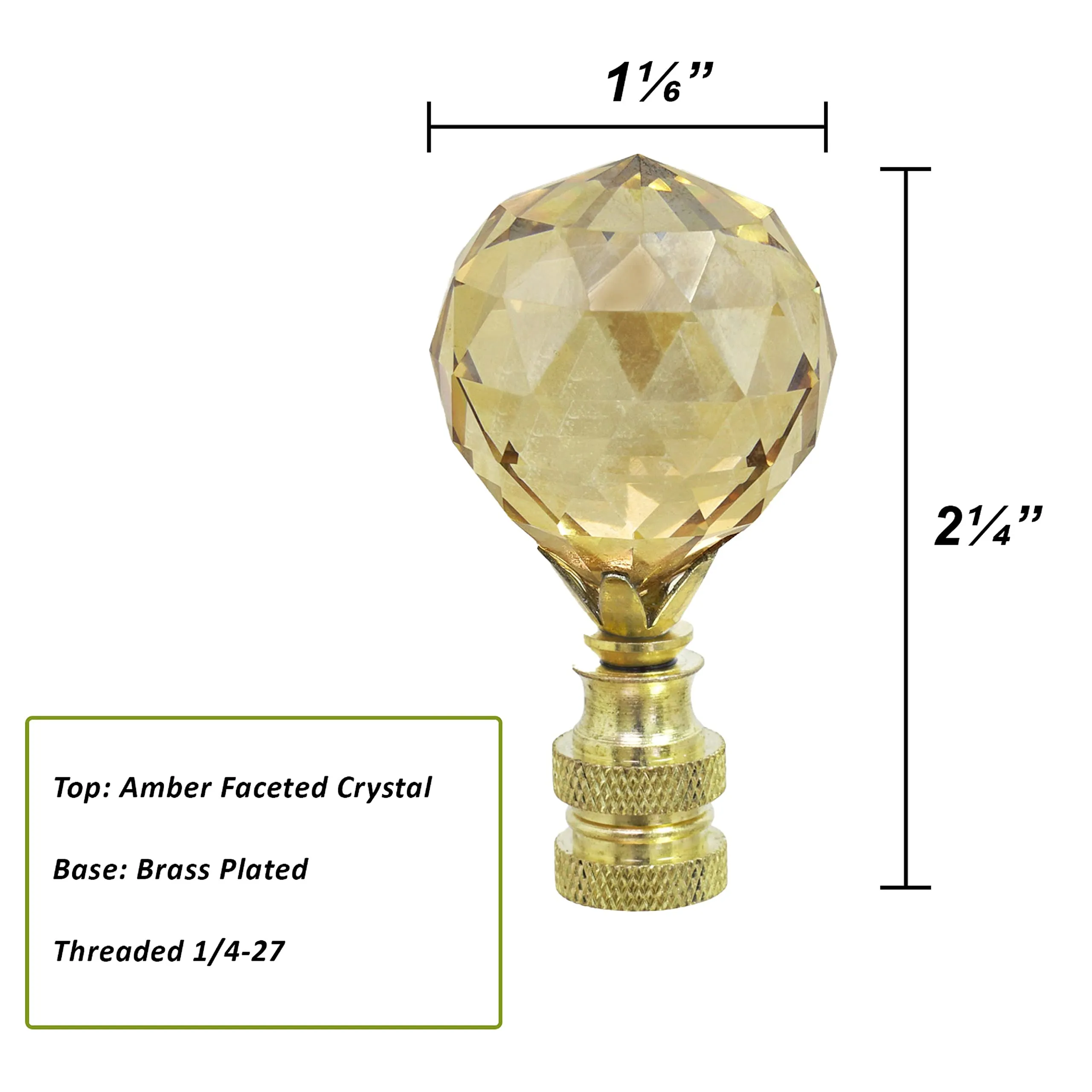 aspen-creative-24007-31-amber-faceted-crystal-lamp-finial-in-brass-plated-finish-2-1-4-tall-1-pack-red