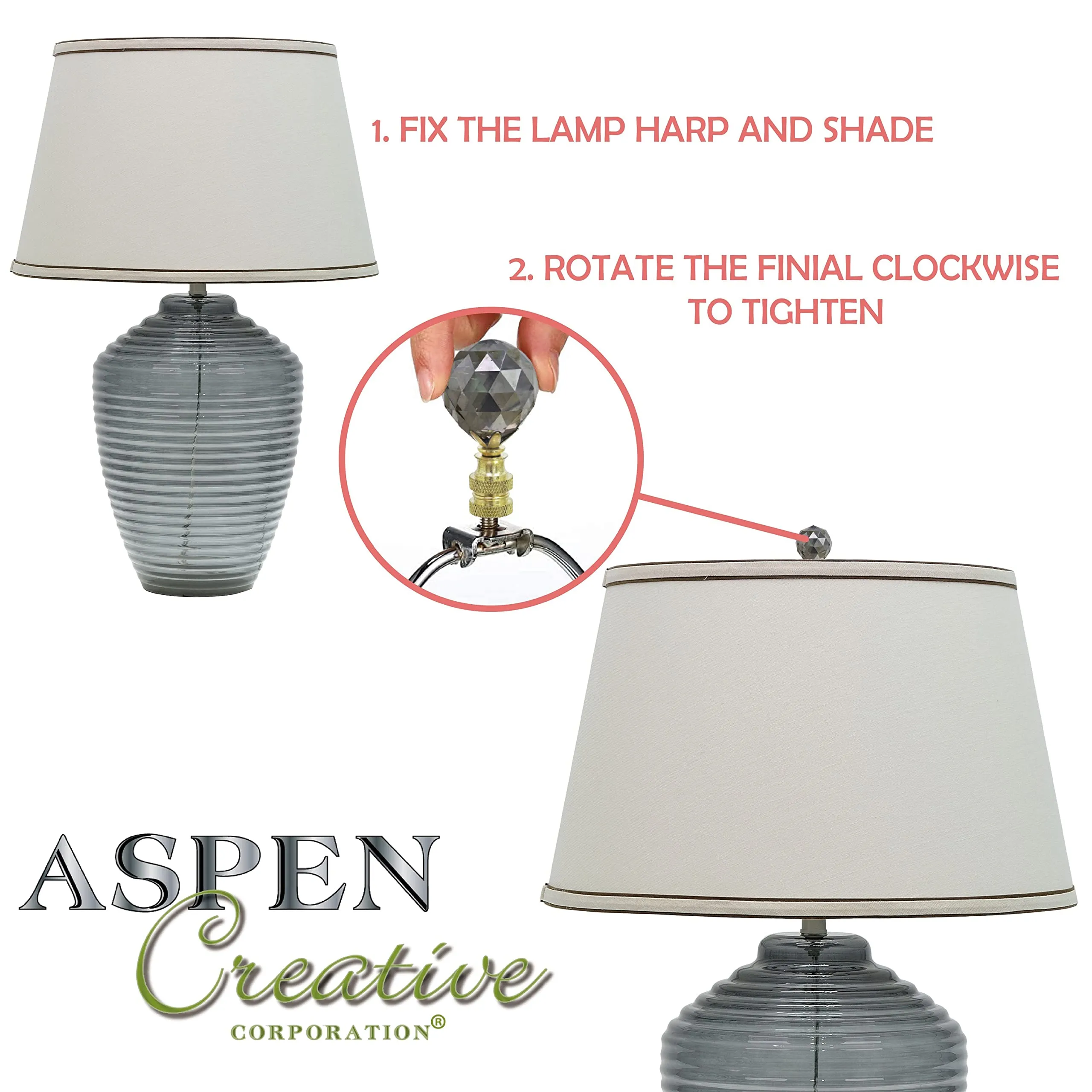 aspen-creative-24007-31-amber-faceted-crystal-lamp-finial-in-brass-plated-finish-2-1-4-tall-1-pack-red