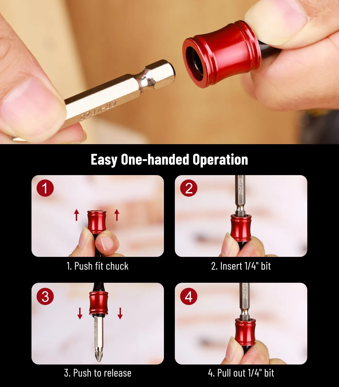 36pc-portable-bit-holder-keychain-1-4in-hex-shank-screwdriver-bit-clip-for-impact-driver-flexible-drill-bit-extension-nut-driver-w-black-carabiner-quick-release-lightweight-drill-s